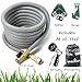 50 ft Expandable Garden Hose 5 piece BUNDLE. Strongest New 2017 TRIPLE Core Expanding Latex Technology, Brass Connectors. Includes Wall Mount, 7 pattern spray nozzle, storage bag, and 2-way Splitter.