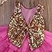 Sequins Toddler Baby Kids Girls Pageant Backless Layered Tulle Party Dress 2-7Y (90(3-4Years))
