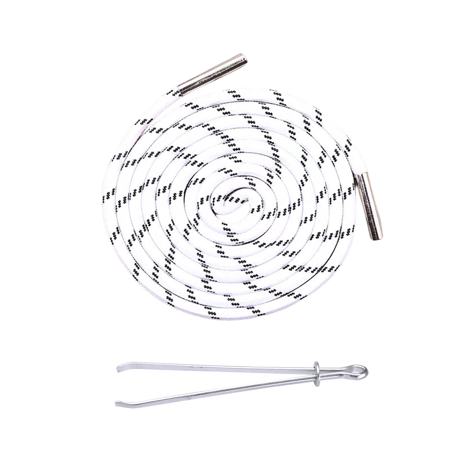 Drawstring Cord, Replacement Drawstrings with Easy Threaders, 160cm Cotton Drawstrings with Metal Lock Ends, Hoodie String Replacement with Drawstring Threader for Joggers Sweatpants Hoodies Jackets