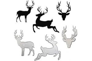 WYSE Christmas Metal Cutting Dies 3pcs Deer Cutting Die-Cuts for DIY Embossing Die Card Making