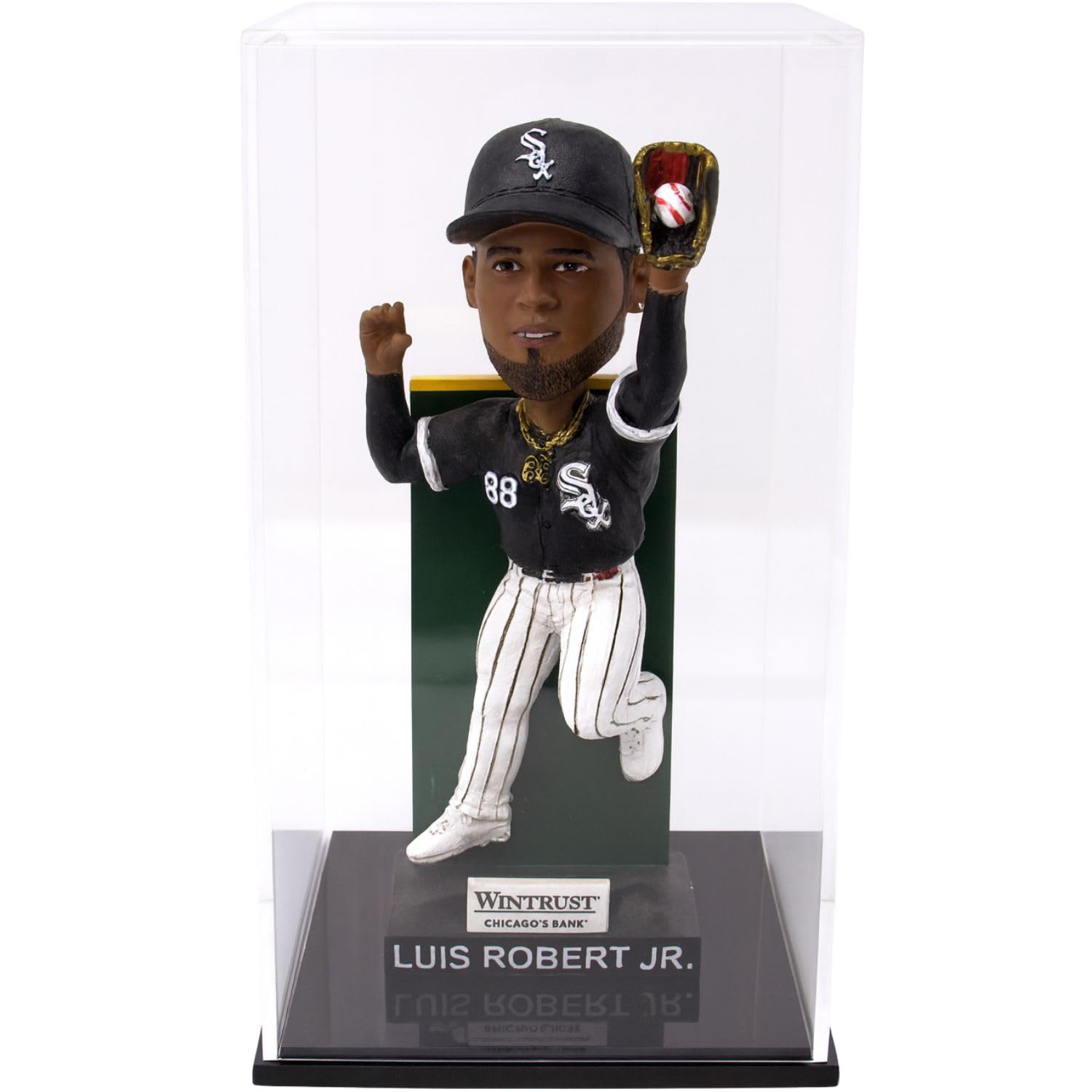 Photo 1 of Display Zone Bobblehead Display Case - Sturdy Premium Design - 3mm Thick Hard Acrylic Case for Bobble Heads, Action Figures, Beanie Babies, Stuffed Animals, Teddy Bears - Black Base