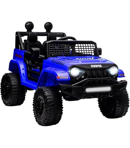 Coche Eléctrico Infantil 12V Con Mando Parental, 3 Velocidades, Bluetooth, Luces LED Y Bocina - Para Niños De 3 A 8 Años