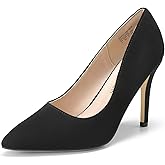 DREAM PAIRS Women's Closed Toe High Heels Dress Pointed Toe Wedding Pump Shoes