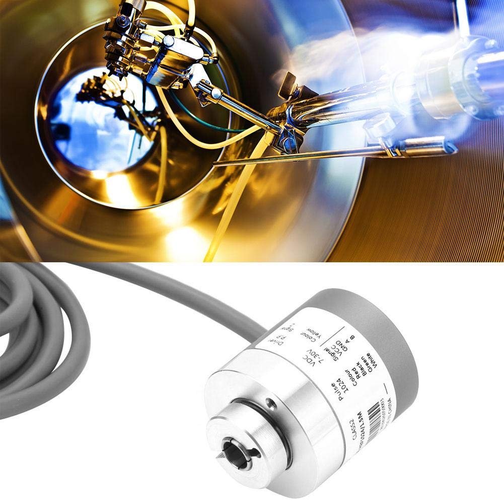 MultiPurpose Aluminum Solid Shaft Rotating Incremental Encoder 730V PVC Cable for Measuring