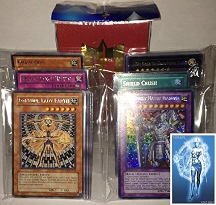 Amazon Com Yugioh Bulk Lot 6 Secrets 69 Holos 75 Rares With Free Deck Box And Exclusive Phantasm Gaming Token Toys Games