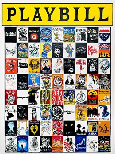 Playbill - Classic Musicals - 40" x 30" High Quality Paper Print by Thomas Jordan