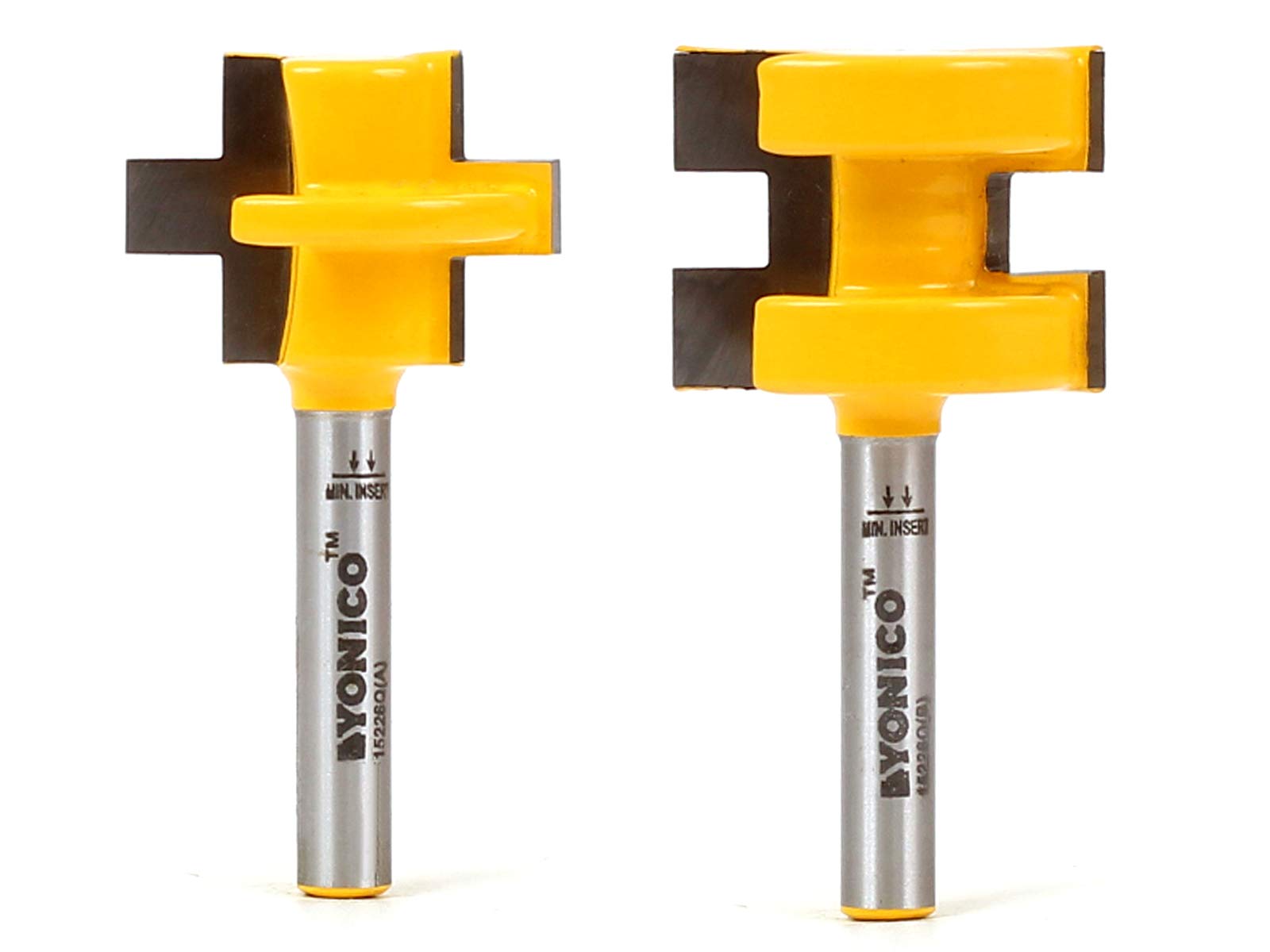 Yonico Tongue and Groove Router Bits Set 3/4-Inch 2 Bit 1/4-Inch Shank 15226q