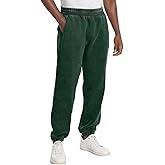FAIABLE Heavyweight Fleece-Lined Joggers for Men, Winter Warm Washed Sweatpants Relaxed Fit Tapered Cuff & Drawstring Unisex