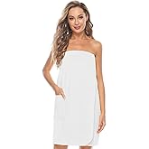 Knuffnee Women's Bath Wrap Towel Shower Spa Body Wrap Adjustable Closure Bathrobe