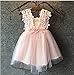 Baby Girls Sleeveless Lace Wedding Vintage Birthday Party Princess Flower Backless Dress