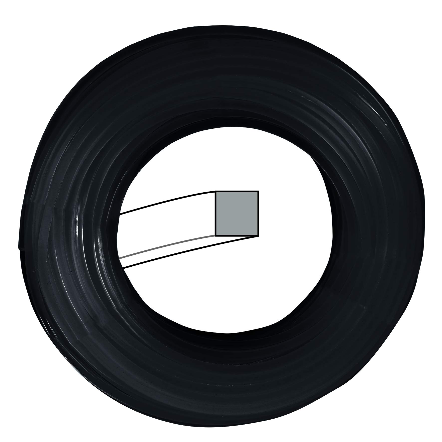 Original Einhell Super Cut Line 3.0 Replacement Thread 3 mm Diameter 15 m Length Square Shape Black