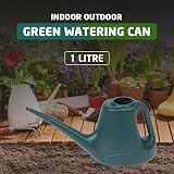 Accurate 1L Watering Can Green Lightweight Garden Tool view 2