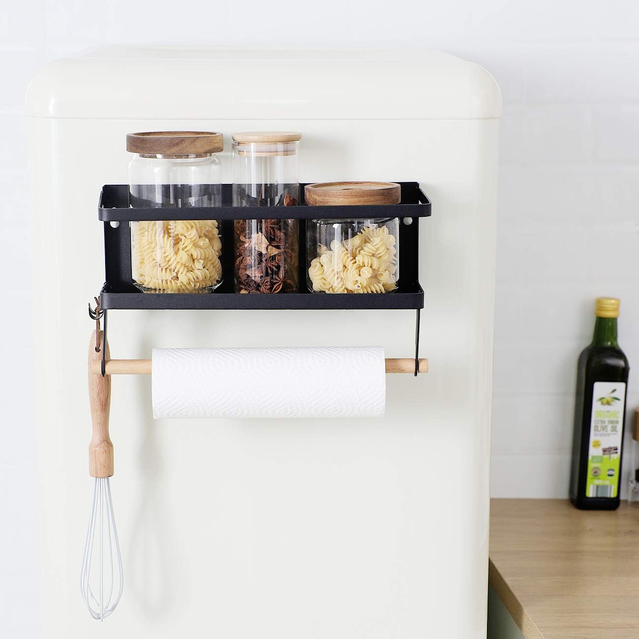 KES Gewürzregal Ohne Bohren Kühlschrank Regal Magnet Küchenregal