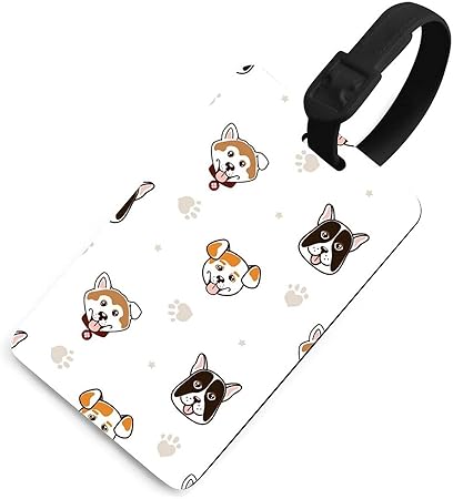 Amazon Co Jp スーツケースタグ バッグ用ネームタグ ネームタグ バゲージタグ かわいい 動物 犬柄 足跡 足型 スーツケース名札 旅行タグ ラベル Idタグラベル ネームカード付き 荷物タグ 出張用タグ バッグタグ Pvc製 ラゲージタグ トラベルタグ 紛失防止 名前タグ 名札