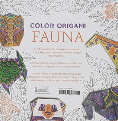 Amazoncom Color Origami Fauna Adult Coloring Book 60 - 