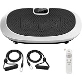 AEYUE Curved Vibration Plate Exercise Machine for Lymphatic Drainage | vibrating plate for weight loss,full body shaker workout pad，standing fat burner jiggle board,for home fitness equipment
