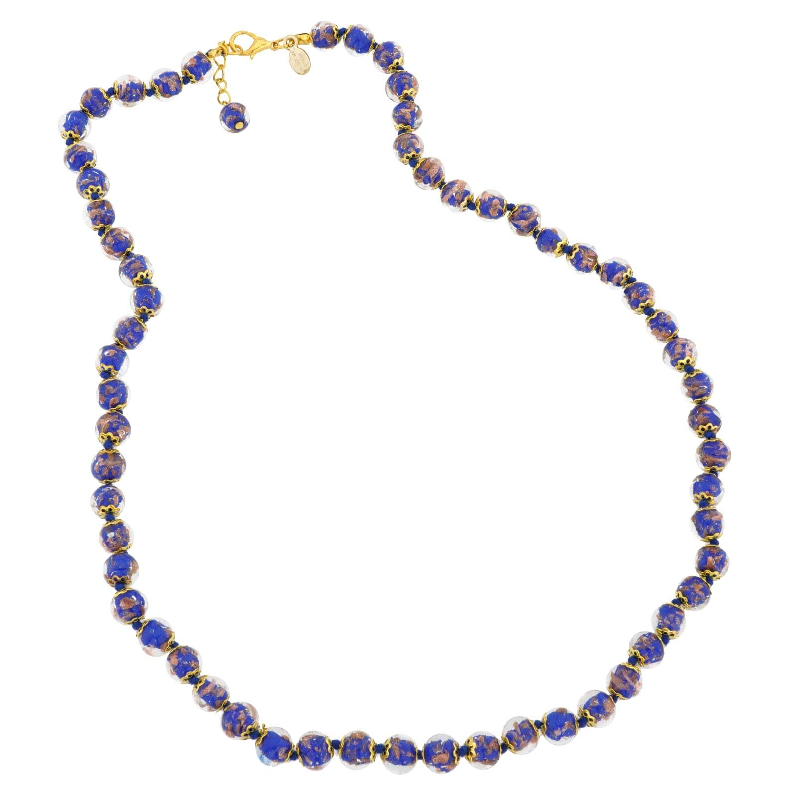 Glass Of Venice Murano Glass Sommerso Long Necklace - Tender Blue