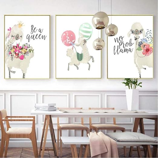 llama nursery art