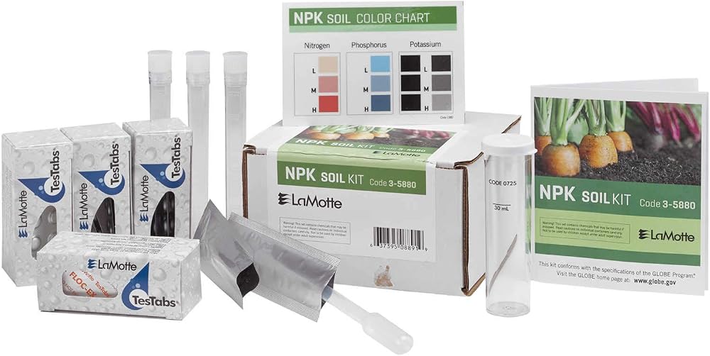 LaMotte N-P-K Soil Test Kit for Students - Nitrogen, Phosphorus, Potassium