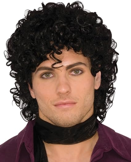 Amazon Co Jp Forum Novelties メンズ 80年代ロックスター有名スターウィッグ フリーサイズ ブラック 服 ファッション 小物