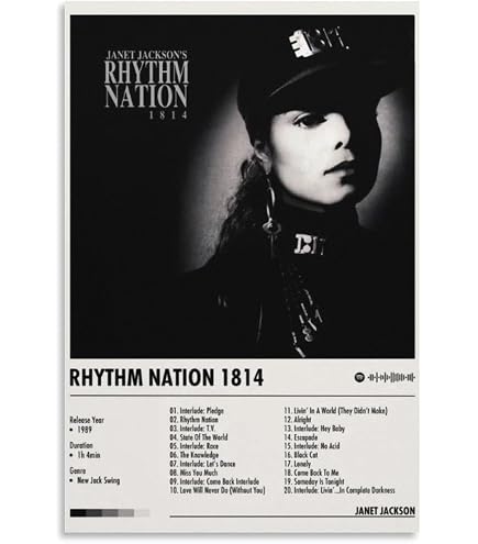 Amazon.com: IVNE HY5V Janet Jackson All for You Canvas Poster Wall