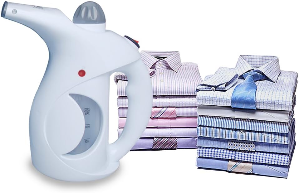 Blissu Handheld Garment Steamer Fabric Steamer Facial Steamer Househould Vapor Steamer Fast Heat up and Easy to Use for Home and Travel White