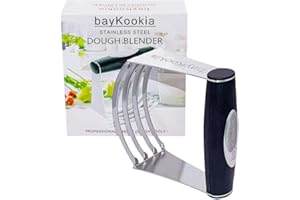 Pastry Blender,Professional 4-Blade Food-Grade Stainless Steel Dough Tool for Baking
