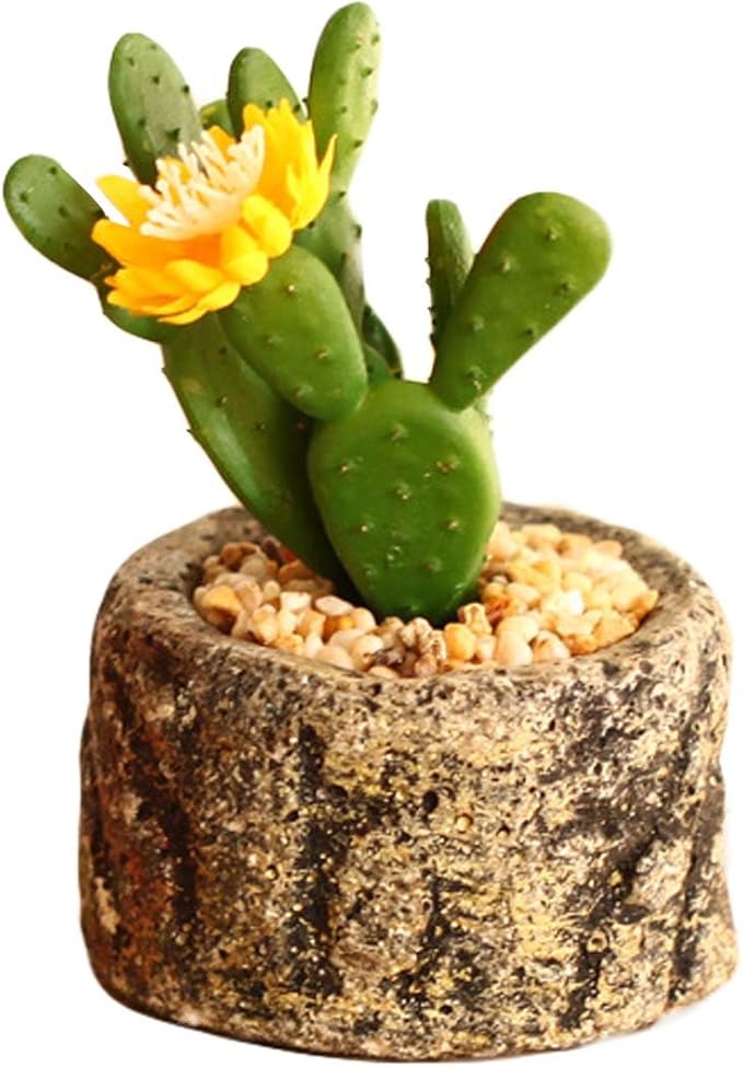 Lorigun Artificial Cactus Fake Plant Ornaments Mini Small