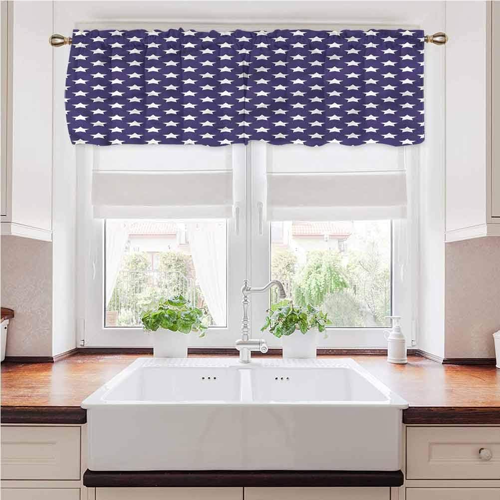 Painting-home - Cenefa de cortina, color azul marino, símbolo de la