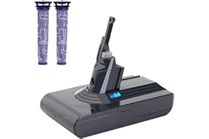ELEFLY 21.6V 4.5Ah V8 Battery Replacement, Compatible with Dyson V8 Animal V8 Absolute V8 Fluffy V8 Motorhead V8 Cordless Stick Vacuum Cleaner Battery