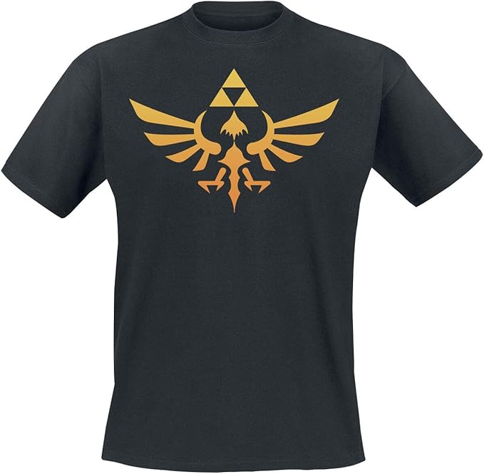 The Legend Of Zelda Hyrule Tshirt zwart Fan merch, Gaming, Hyrule, Nintendo, Triforce Amazon.nl