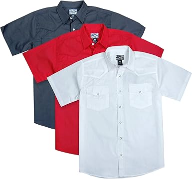 wrangler snap button short sleeve shirts