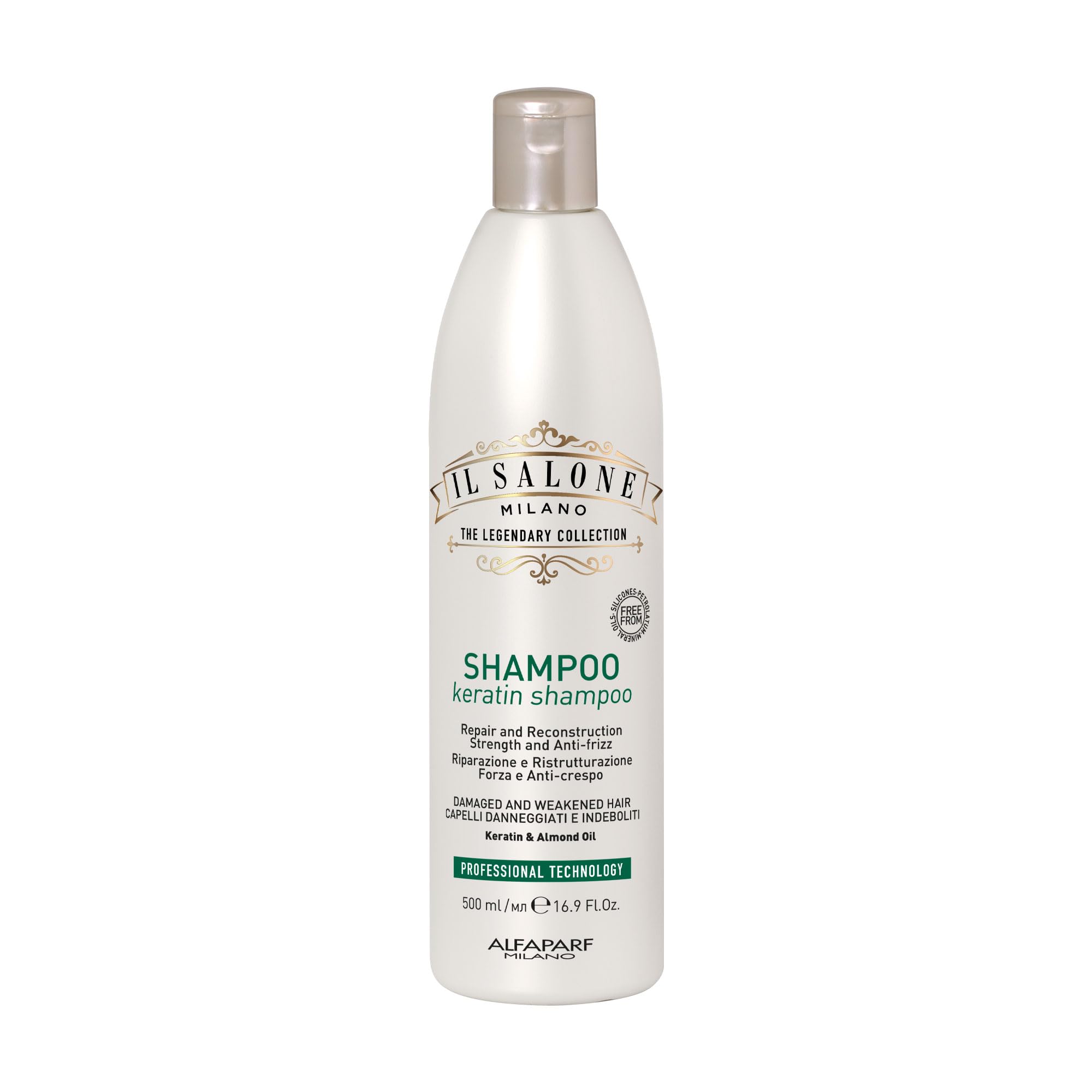 Il Salone Milano Keratin Shampoo 500ml - shampoo per capelli danneggiati e indeboliti