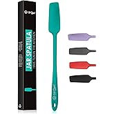Silicone Jar Spatula | 600F Heat Resistant Non-Stick Rubber Scraper | Perfect for Jars, Smoothies, Blenders | One Piece Utens