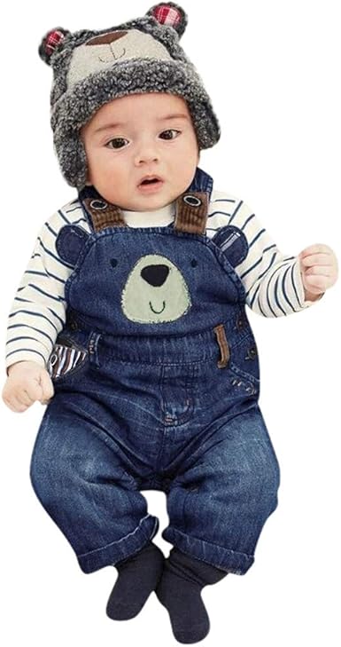 jeans with suspenders for baby boy