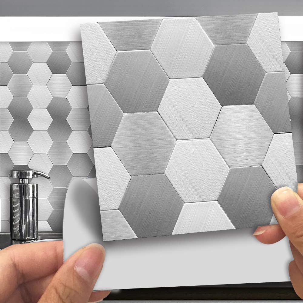 Alwayspon Wall Tile Transfers Sticker for Home Decor, Peel & Stick self-Adhesive splashback, Tile Decals for Living Room Kitchen Bathroom Wall Decor, 25 Pieces