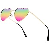 FEISEDY Polarized Heart Sunglasses Women Men Metal Frame Cute Lovely Glasses UV400 Protection B2375