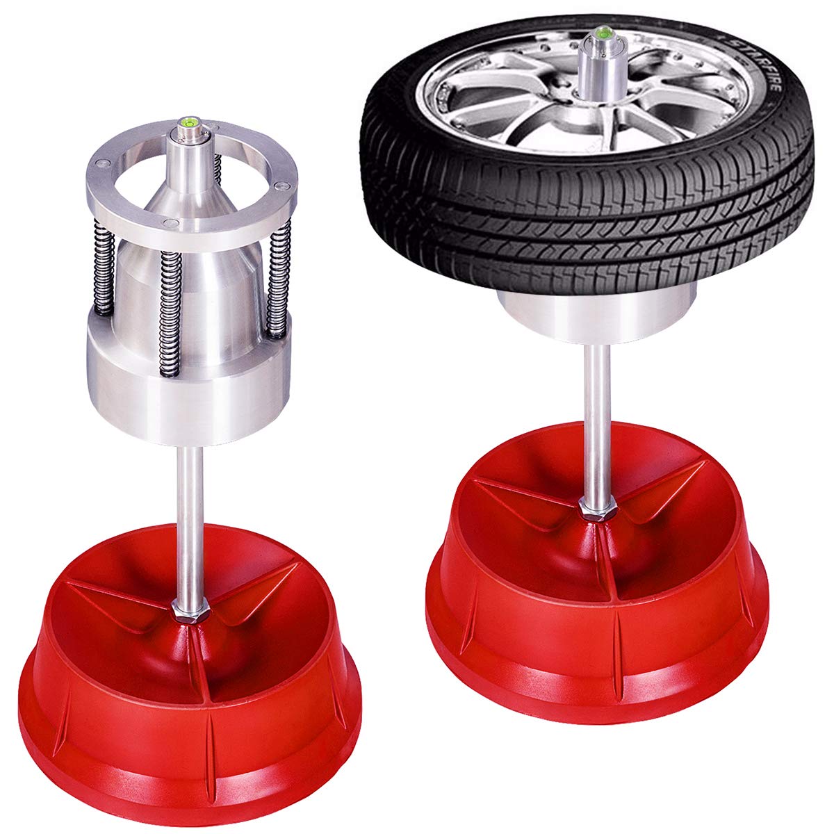 Goplus Portable Bubble Wheel Balancer, Professional Tire Rim Balancing