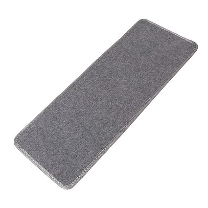 SLB Works Polypropylene Fiber Household Non-Slip Floor Staircase Stair Mat Carpet Gray