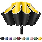 Yoobure Windproof Travel Umbrella - Automatic Umbrellas for Rain, Compact Folding Umbrella with UV Protection, Lightweight Portable Design for Backpack/Walking/Car, Sun & Storm Ready