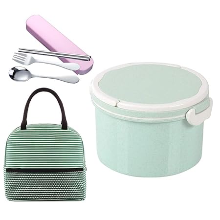 LSXIAO-Fiambreras Bento Contenedor De Comida Caja De Pan con 2 ...