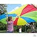 12 Foot Play Parachute 16 Handles Improved Design - Multicolored Parachute Kids
