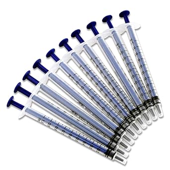 Cmj 10 X 1ml Plastic Plant Nutrient Hydroponic Syringe Tube Grow
