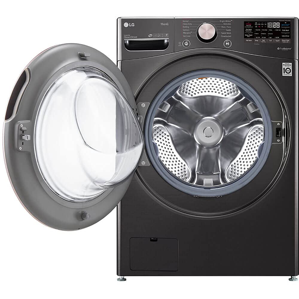 LG WM4000HBA 4.5 Cu. Ft. Capacity Smart Washer with TurboWash - Black Steel