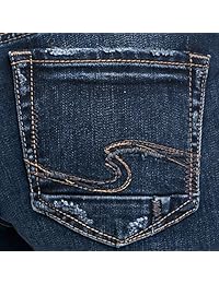 Pantalones vaqueros para dama, color plateado