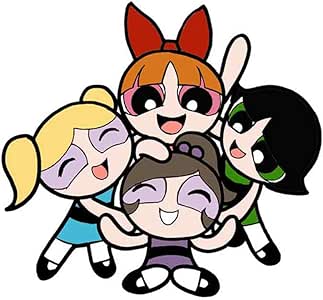 amazoncom powerpuff girls stickers 13cm x 12cm cartoon car sticker