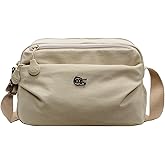 Eslcorri Crossbody Bags for Women, Small Shoulder Bag Nylon Simple Purse with Zipper, Lightweight Casual Mini Purse