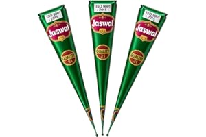 HIREDIT Henna Paste Cones – 100% Natural & Chemical Free – Ready to Use Pre-Filled Henna Cones for Color – Hair Henna (Reddish Brown, Pack of 3)