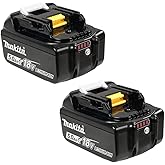Makita Genuine 18V LXT Lithium-Ion 5.0Ah Battery with Integrated LED Charge Level Indicator, Compatible with All LXT Models