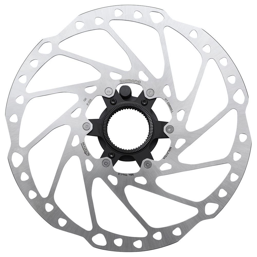 SHIMANO Unisex - Adult RT-EM600 Brake Disc Silver 160mm